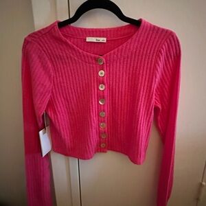 NWT Wilfred Free pink crop cardigan
